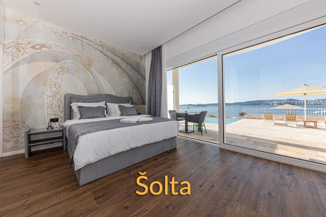 Villa Bella Vista Am Meer Trogir Eksteriør bilde